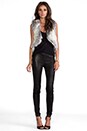 view 2 of 5 Gina Faux Fur Vest in Stone Fox