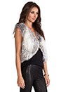 view 4 of 5 Gina Faux Fur Vest in Stone Fox