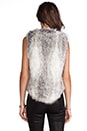 view 5 of 5 Gina Faux Fur Vest in Stone Fox