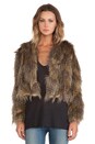 view 1 of 3 Lauren Faux Fur Jacket in Golden Feather