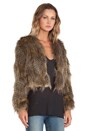 view 2 of 3 Lauren Faux Fur Jacket in Golden Feather