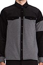 view 5 of 7 Combo Shirt Jacket en Black/Charcoal in Black & Charcoal