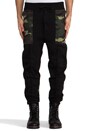 view 1 of 5 Drop Crotch Sweatpant in Black & Camo