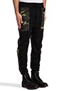 view 2 of 5 Drop Crotch Sweatpant in Black & Camo