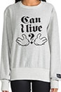 view 4 of 4 Can I Live Sweatshirt in Heather Grey/Black in Heather Grey & Black
