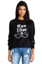 view 1 of 4 Can I Live Sweatshirt en Black/White in Black & White