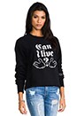 view 2 of 4 Can I Live Sweatshirt en Black/White in Black & White