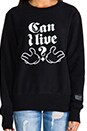 view 4 of 4 Can I Live Sweatshirt en Black/White in Black & White