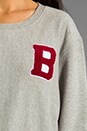 view 4 of 5 95 Sweatshirt in Heather Grey/Red in Heather Grey & Red