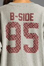 view 5 of 5 95 Sweatshirt in Heather Grey/Red in Heather Grey & Red