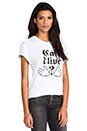view 2 of 4 Can I Live Tee en White/Black in White & Black