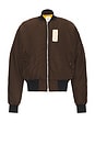 view 1 of 3 Flight Jacket in Brown