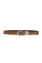 view 1 of 3 Boyfriend Belt in Tobacco & Silver