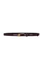 view 1 of 3 Slanted Belt in Raisin & Gold