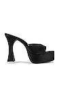 view 1 of 5 Amee Mule in Black Satin