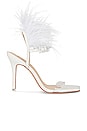 view 1 of 5 Trinity Heeled Sandal in White Leather