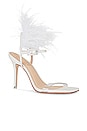 view 2 of 5 Trinity Heeled Sandal in White Leather