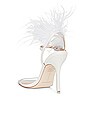 view 3 of 5 Trinity Heeled Sandal in White Leather