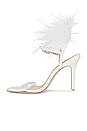 view 5 of 5 Trinity Heeled Sandal in White Leather