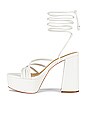view 5 of 5 Elsa Platform Heeled Sandal in White