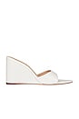 view 1 of 5 Octavia Wedge Sandal in White Leather