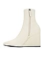 view 5 of 5 Velma Wedge Bootie in Cream Leather
