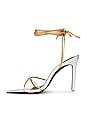 view 5 of 5 Talia Heel Sandal in Silver & Gold