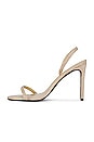 view 5 of 5 Luciana Sandal in Gold Satin