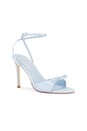 view 2 of 5 Albie 100 Bow Sandal in Blue Fog Satin