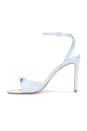 view 5 of 5 Albie 100 Bow Sandal in Blue Fog Satin