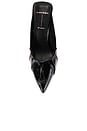 view 4 of 5 Piazza Mule 100 Pointy Toe Mule in Black Patent Leather