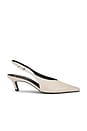 view 1 of 5 Lou 50 Slingback in Swan Leather