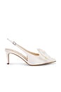 view 1 of 5 Misha 65 Slingback in White Satin
