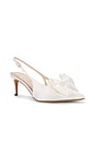 view 2 of 5 Misha 65 Slingback in White Satin