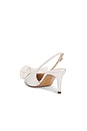view 3 of 5 Misha 65 Slingback in White Satin
