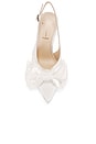 view 4 of 5 Misha 65 Slingback in White Satin