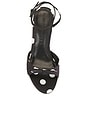 view 4 of 5 Albie 100 Sandal in Black Polka Dot Satin