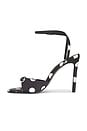 view 5 of 5 Albie 100 Sandal in Black Polka Dot Satin