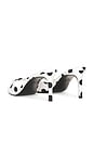 view 3 of 5 Albie 65 Mule in White Polka Dot Satin
