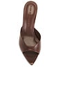 view 4 of 5 Brea 80 Mule in Cinnamon Vitello Leather