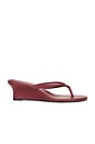 view 1 of 5 Easy 50 Wedge Sandal in Chili Flake Leather