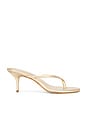 view 1 of 5 Marci 65 Mule in Gold Metallic Leather