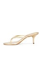 view 5 of 5 Marci 65 Mule in Gold Metallic Leather