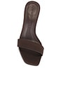 view 4 of 5 Naomi 80 Mule in Cacao Satin