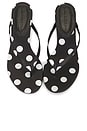 view 4 of 5 Tash 50 Mule in Black Polka Dot Satin