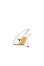 view 3 of 5 Royale 80 Slingback Pump in White Satin With Lace Trim