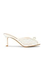 view 1 of 5 Sadie 100 Mule in White Polka Dot Mesh With Pearl Ornament