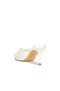 view 3 of 5 Sadie 100 Mule in White Polka Dot Mesh With Pearl Ornament