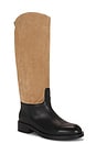 view 2 of 5 Pace Boot in Latte Suede & Black Leather