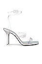 view 1 of 5 Liva Heel in Metallic Clear in Metallic Holo/Clear